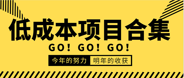 低成本零成本项目合集：赚钱快的慢的、暴利的，线上线下的，价值万元资料-源创资源网