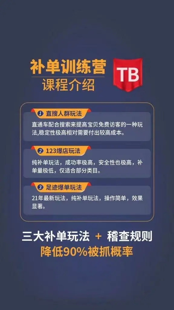 数据蛇淘宝2021最新三大补单玩法+稽查规则，降低90%被抓概率-源创资源网