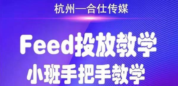 合仕传媒Feed投放教学，手把手教学，开车烧钱必须自己会-源创资源网