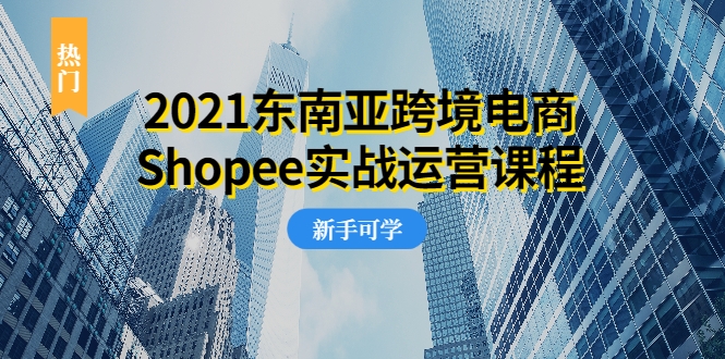 2021东南亚跨境电商Shopee实战运营课程，0基础、0经验、0投资的副业项目-源创资源网