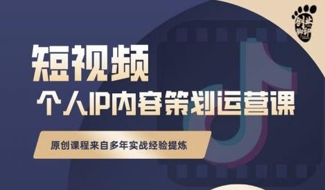 抖音短视频个人ip内容策划实操课，真正做到普通人也能实行落地-源创资源网