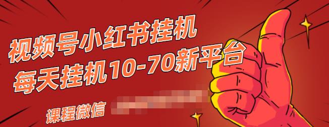 视频号小红书抖音挂机项目，小白无脑操作，按照要求来，单号每天几十米-源创资源网