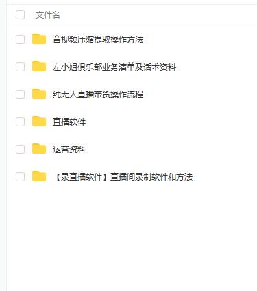 左小姐-直播带货俱乐部十三行、无人直播，全套教程附：工具、文档、话术资料-源创资源网