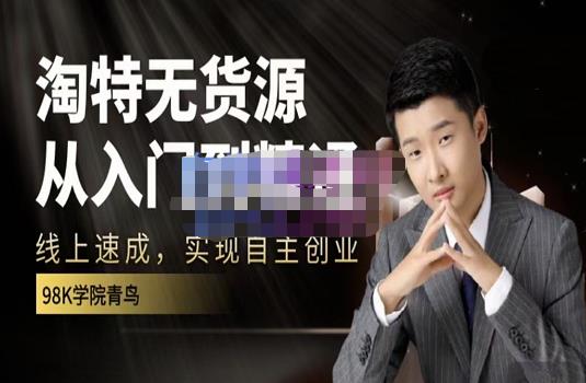 98k学院的淘特无货源线上速成课，从入门到精通，让你最小投入，最高回报-源创资源网