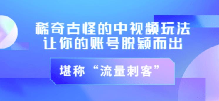 不讲李·稀奇古怪的冷门中视频冷门玩法，让你的账号脱颖而出，成为流量刺客！（图文+视频）-源创资源网