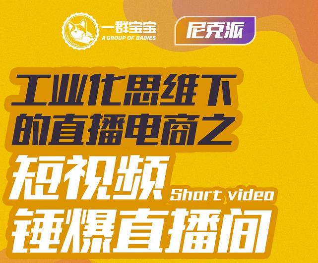 尼克派·工业化思维下的直播电商之短视频锤爆直播间，听话照做执行爆单-源创资源网