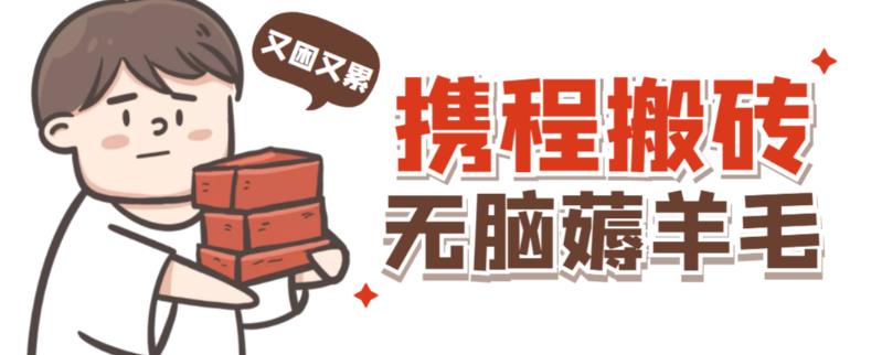 携程最新无脑薅羊毛低保玩法，后期稳定一天几十的收益，可多号放大收益-源创资源网