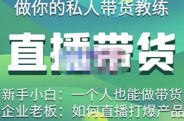 硬核传媒·直播带货（私人教练），实操实战教学，通俗易懂，学完后新手小白一个人也能做带货-源创资源网