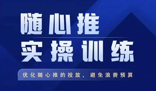飞哥·随心推实操训练，优化随心推投放，避免浪费预算-源创资源网