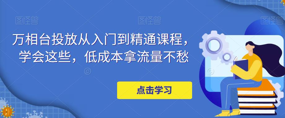 万相台投放从入门到精通课程，学会这些，低成本拿流量不愁-源创资源网