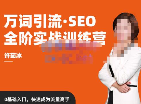 许茹冰·万词引流-SEO全阶实战训练营，0基础入门，快速成为流量高手-源创资源网