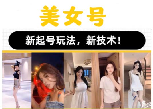 2023抖音快手短视频美女号课程制作玩法教程，美女号搬运新起号玩法，新技术（素材+教程）-源创资源网