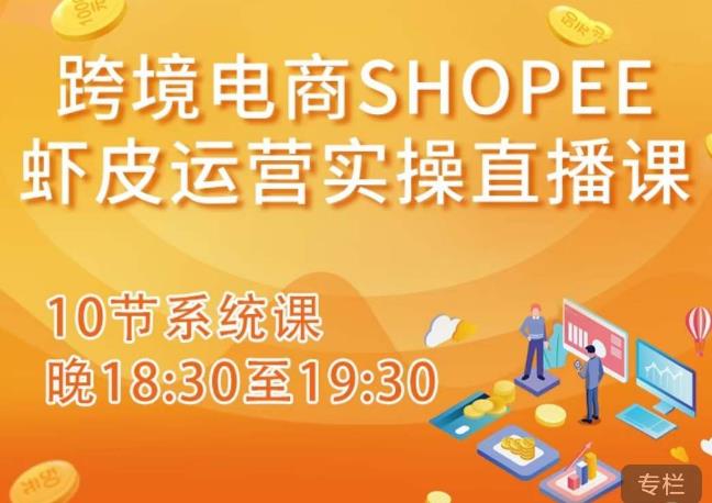 跨境电商Shopee虾皮运营实操直播课，从零开始学，入门到精通（10节系统课）-源创资源网