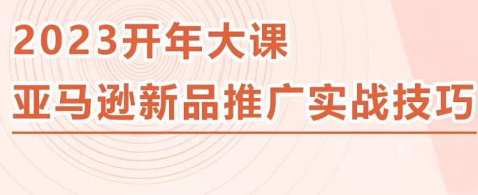 2023亚马逊新品推广实战技巧，线下百万美金课程的精简版，简单粗暴可复制，实操性强的推广手段-源创资源网