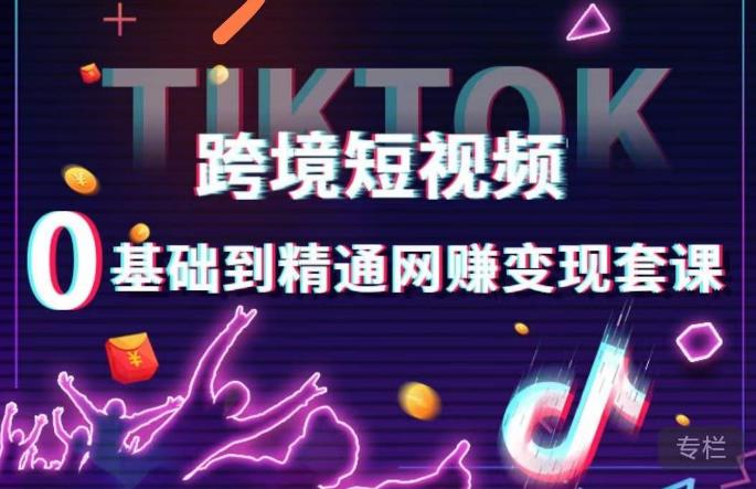 跨境短视频TIKTOK 0基础到精通网赚变现套课，跨境短视频独立站带货变现技巧-源创资源网