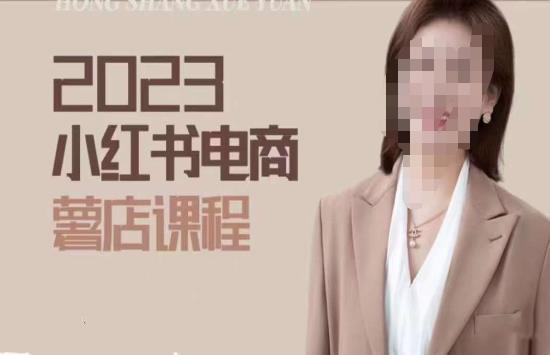 2023小红书电商课，新手小白从0~1玩转小红书薯店电商-源创资源网