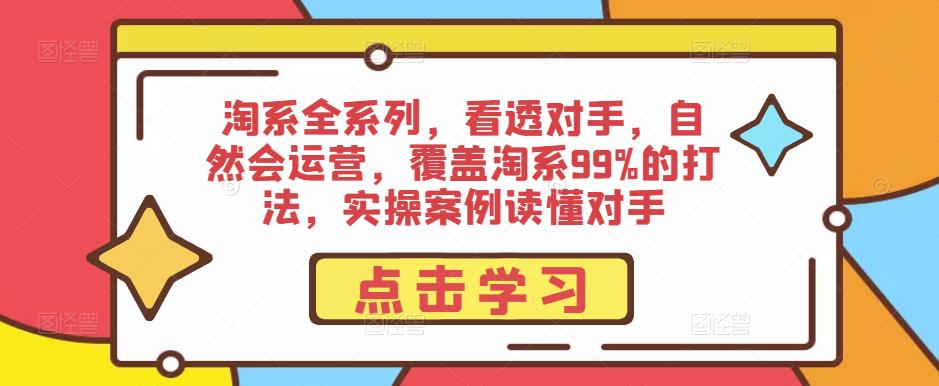 淘系全系列，看透对手，自然会运营，覆盖淘系99%的打法，实操案例读懂对手-源创资源网