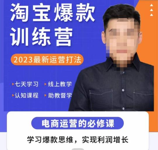 爱上黄昏·淘宝爆款训练营，2023最新运营打法，学习爆款思维，实现利润增长-源创资源网
