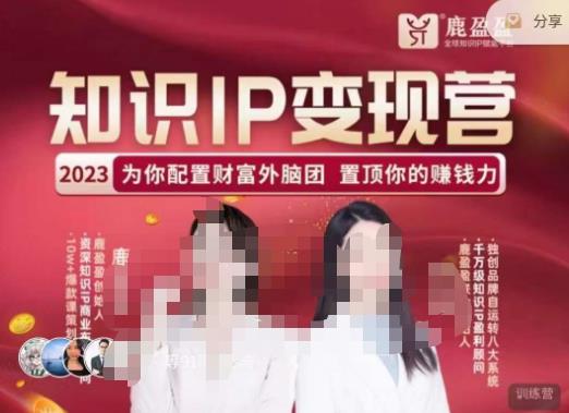 鹿盈盈-知识IP变现实操营，​普通人可复制的知识产品落地实操课，​带你打通知识IP变现底层逻辑-源创资源网