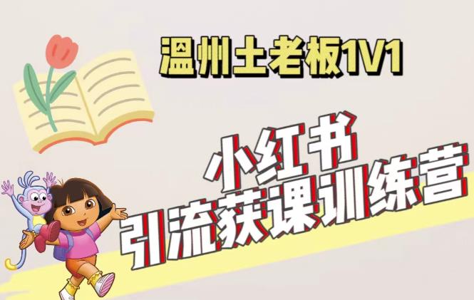 小红书1对1引流获客训练营：账号、内容、引流、成交（价值3999元）-源创资源网