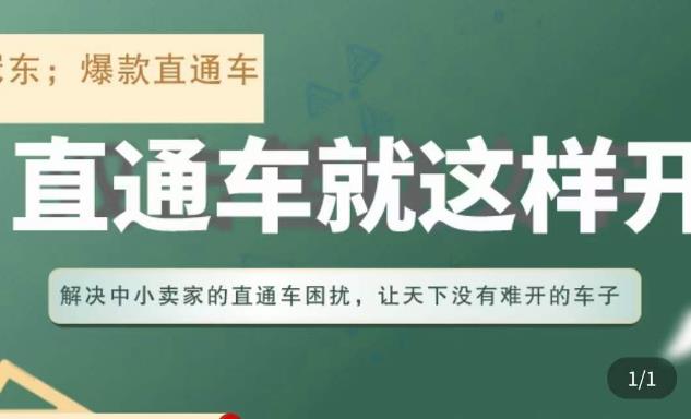 冠东·淘系直通车保姆级教程，全面讲解直通车就那么简单-源创资源网