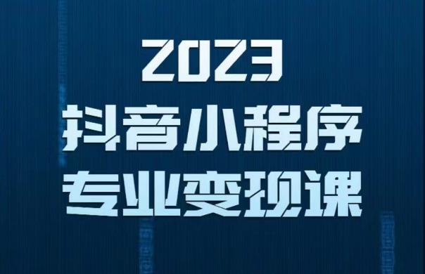 2023年抖音小程序变现保姆级教程，0粉丝新号，无需实名，3天起号，第1条视频就有收入-源创资源网