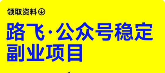 路飞·公众号稳定副业项目，你只要无脑去推广，粉丝和收入，自然就来了-源创资源网
