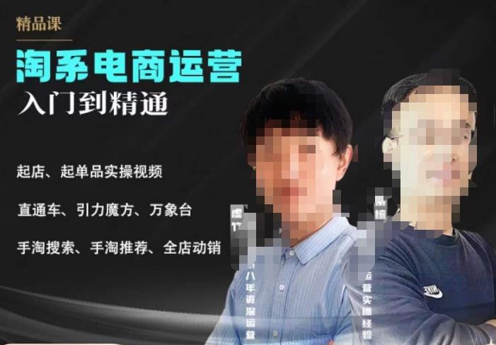 2023手淘搜索实操课+体系化课程，​起店起单品实操视频课程-源创资源网