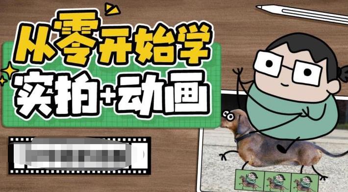 从零开始学实拍加动画，实拍加动画创意教程-源创资源网