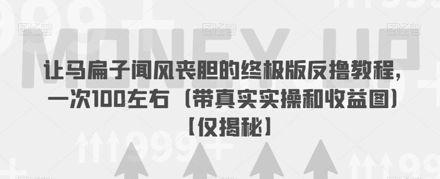 让马扁子闻风丧胆的终极版反撸教程，一次100左右（带真实实操和收益图）【仅揭秘】-源创资源网