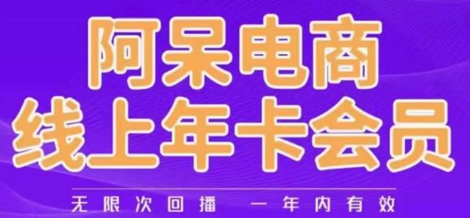阿呆电商线上年会员，阿呆电商干货分享（更新中）-源创资源网