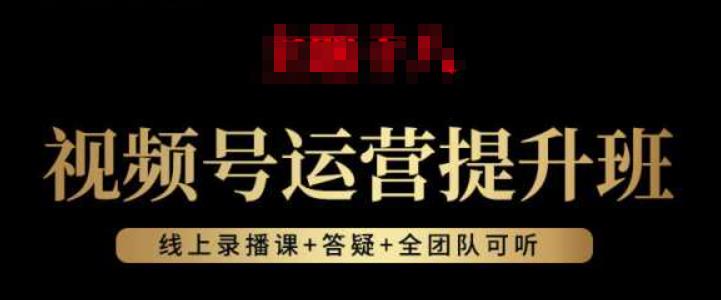 视频号运营提升班：视频号起号逻辑，视频号选品技巧及带货-源创资源网