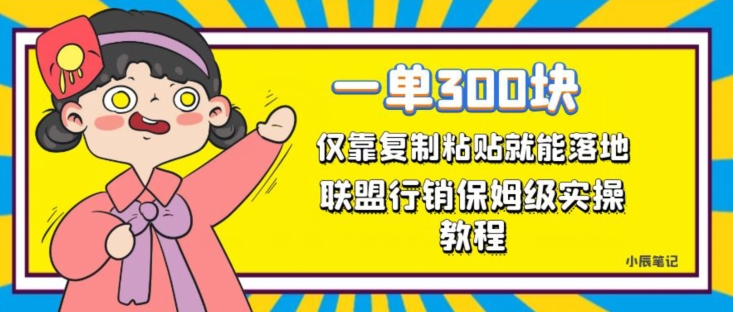 一单轻松300元，仅靠复制粘贴，每天操作一个小时，联盟行销保姆级出单教程，正规长久稳定副业【揭秘】-源创资源网