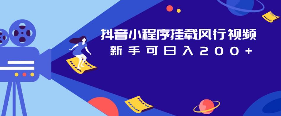 抖音小程序挂载风行视频，新手可日入200+-源创资源网