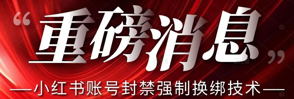 【最新】小红书账号封禁强制换绑技术可日赚300-源创资源网