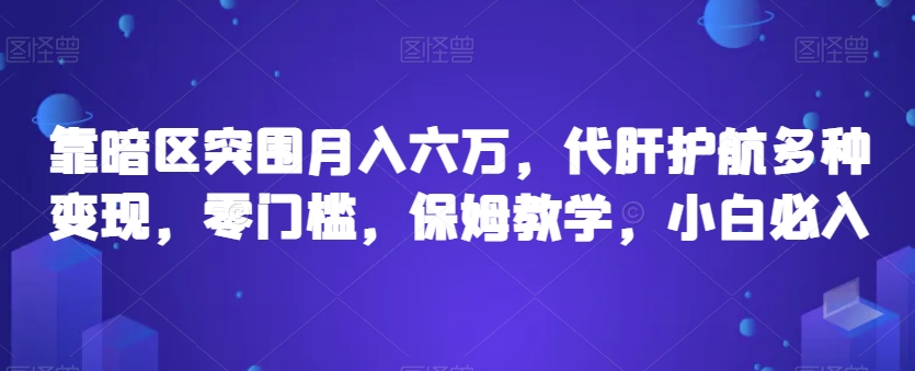靠暗区突围月入六万，代肝护航多种变现，零门槛，保姆教学，小白必入【揭秘】-源创资源网