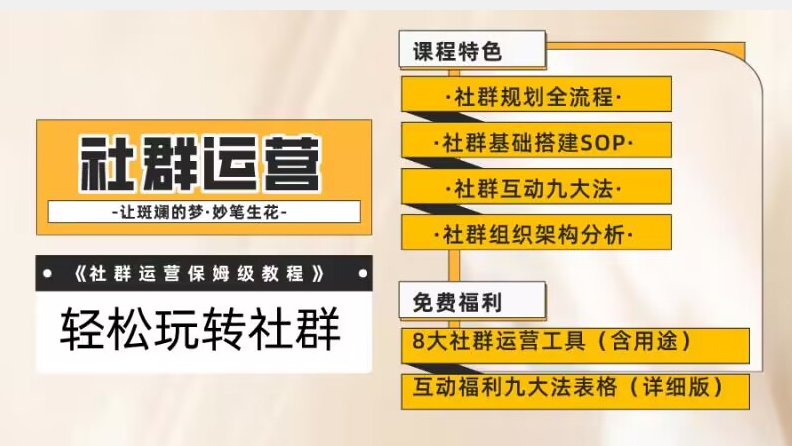 【社群运营】保姆式教程：九大互动法，八款社群运营工具助你轻松玩转社群【揭秘】-源创资源网