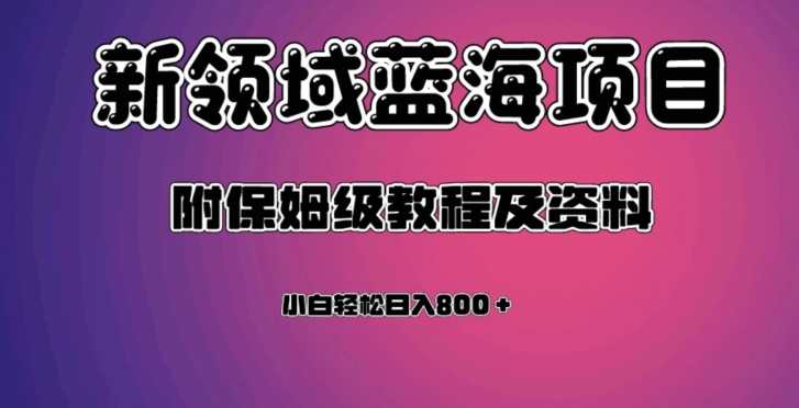 虚拟资源蓝海领域新项目，轻松日入800＋，附保姆级教程及资料-源创资源网