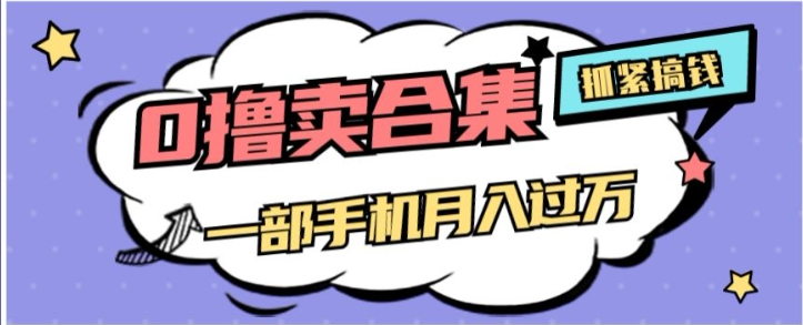 0撸项目月入过万，售卖全套ai工具合集，一单29.9元，一部手机即可【揭秘】-源创资源网
