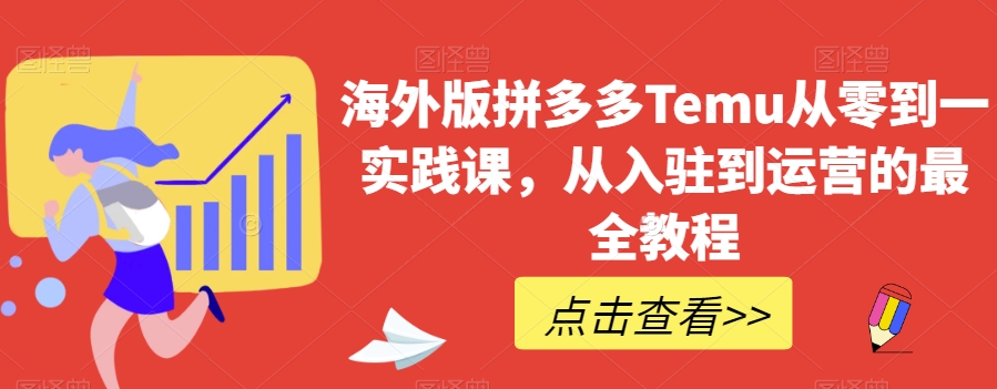 海外版拼多多Temu从零到一实践课，从入驻到运营的最全教程-源创资源网