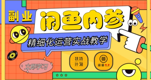 闲鱼精细化运营入门+高阶实战教学，从底层逻辑到轻松变现，多维度玩转闲鱼副业-源创资源网