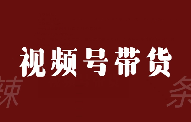 视频号带货联盟，赚信息差的带货钱，只需手机随时随地都可以做！-源创资源网