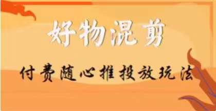 【万三】好物混剪付费随心推投放玩法，随心投放小课抖音教程-源创资源网