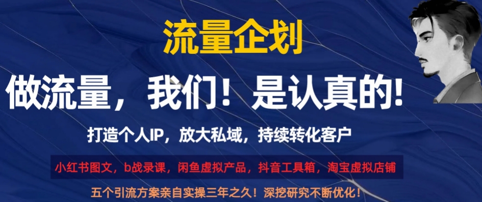 流量企划，打造个人IP，放大私域，持续转化客户【揭秘】-源创资源网