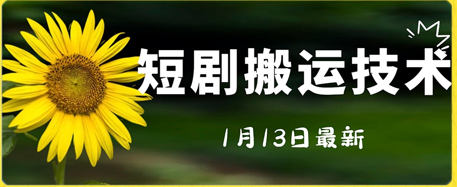 最新短剧搬运技术，电脑手机都可以操作，不限制机型-源创资源网