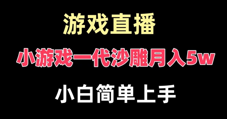 玩小游戏一代沙雕月入5w，爆裂变现，快速拿结果，高级保姆式教学【揭秘】-源创资源网