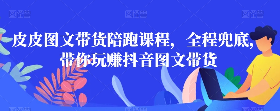 皮皮图文带货陪跑课程，全程兜底，带你玩赚抖音图文带货-源创资源网