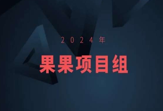 2024年果果项目组项目合集-果果最新项目-源创资源网